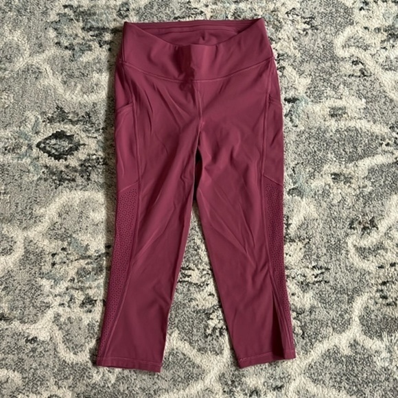 Lululemon Ready To Race Crop *21" in Moss Rose - Picture 2 of 11